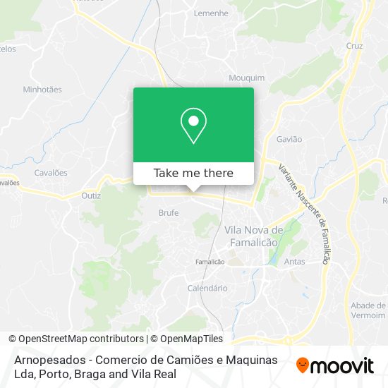 Arnopesados - Comercio de Camiões e Maquinas Lda mapa