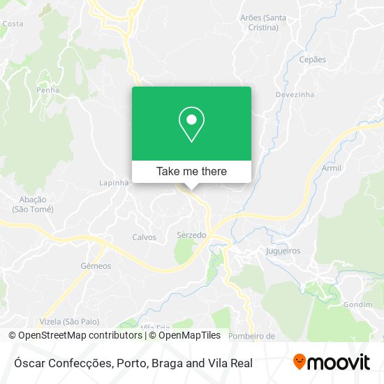 Óscar Confecções mapa