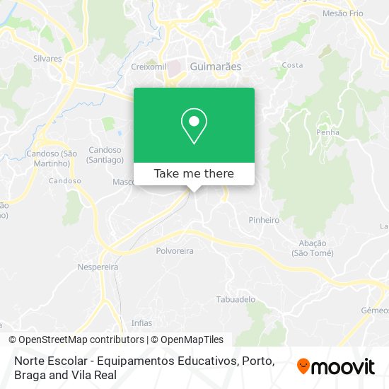 Norte Escolar - Equipamentos Educativos map