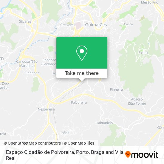 Espaço Cidadão de Polvoreira map