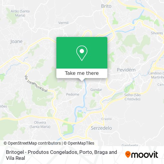 Britogel - Produtos Congelados mapa