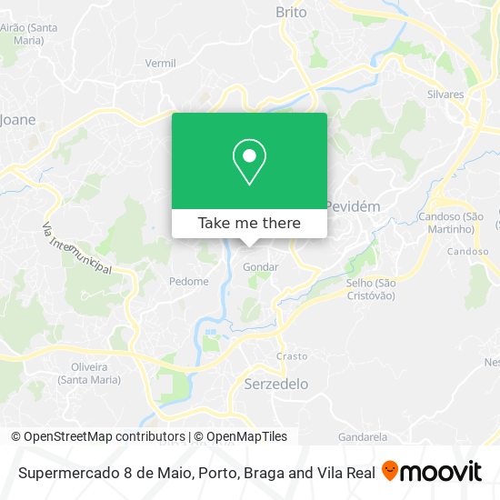 Supermercado 8 de Maio mapa
