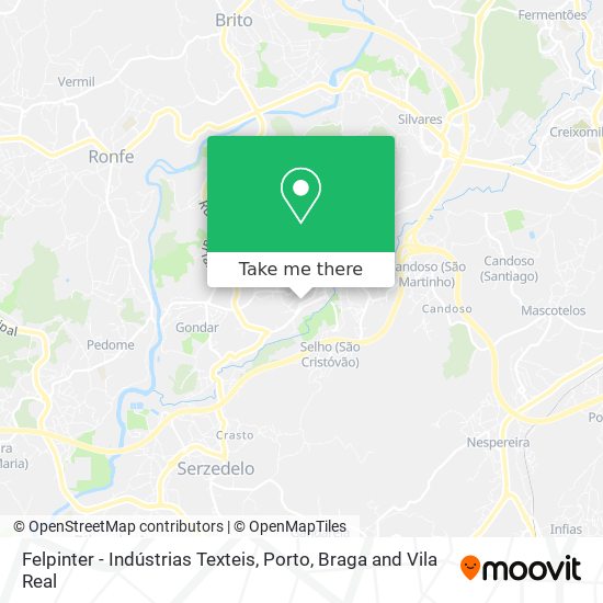 Felpinter - Indústrias Texteis mapa