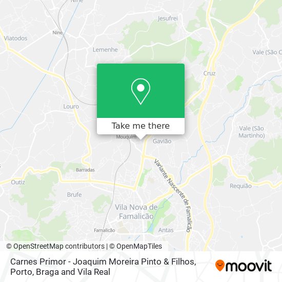Carnes Primor - Joaquim Moreira Pinto & Filhos map