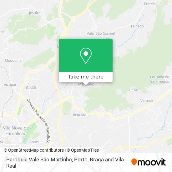 Paróquia Vale São Martinho mapa