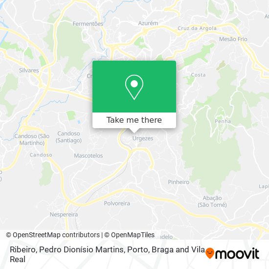 Ribeiro, Pedro Dionísio Martins map