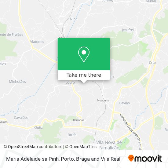 Maria Adelaide sa Pinh map