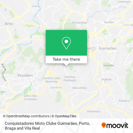 Conquistadores Moto Clube Guimarães map