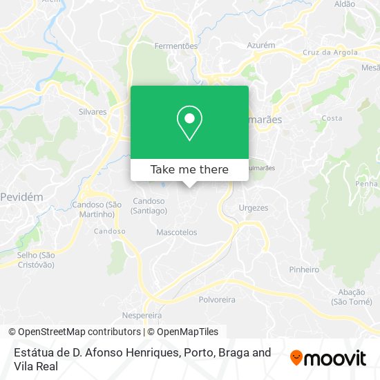 Estátua de D. Afonso Henriques map