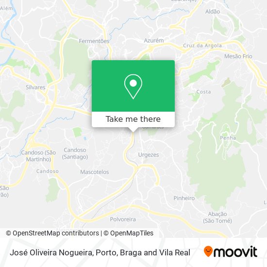 José Oliveira Nogueira mapa