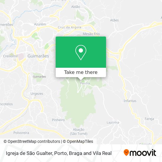 Igreja de São Gualter mapa