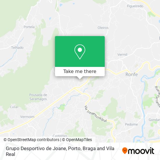 Grupo Desportivo de Joane mapa