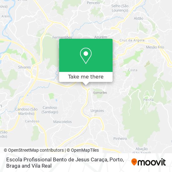 Escola Profissional Bento de Jesus Caraça mapa