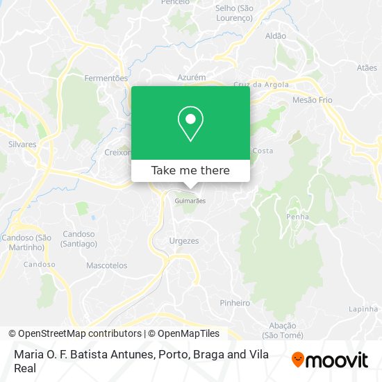 Maria O. F. Batista Antunes mapa