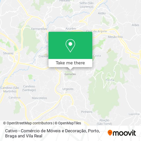 Cativo - Comércio de Móveis e Decoração map