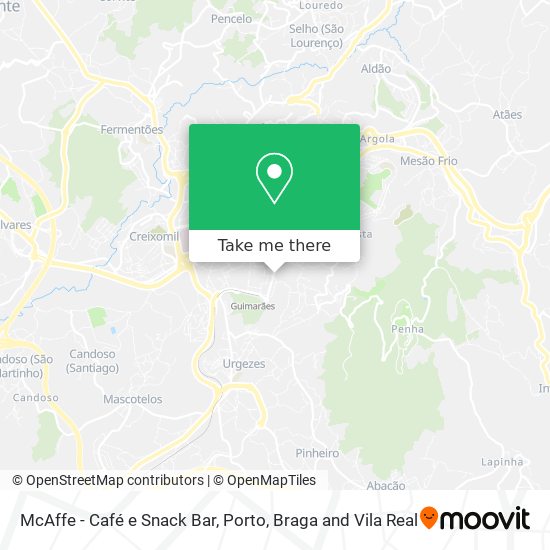 McAffe - Café e Snack Bar mapa