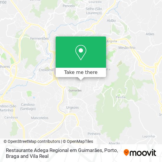 Restaurante Adega Regional em Guimarães map