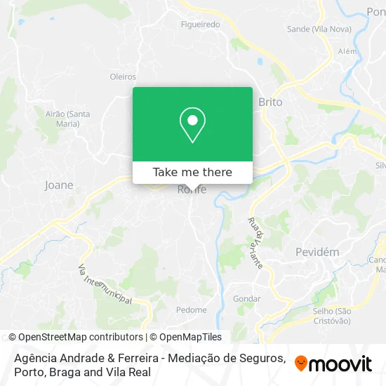 Agência Andrade & Ferreira - Mediação de Seguros map
