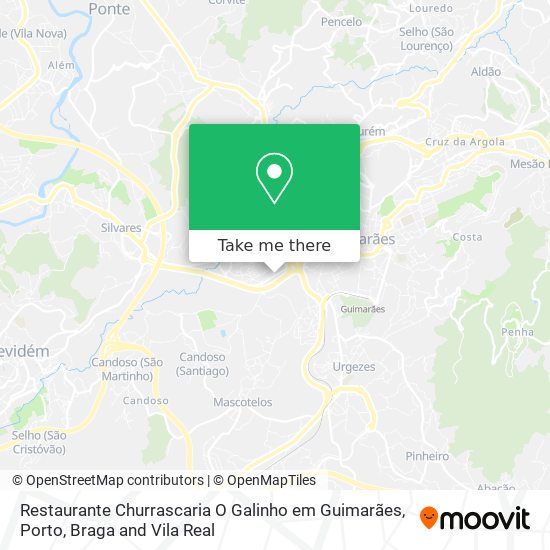 Restaurante Churrascaria O Galinho em Guimarães map