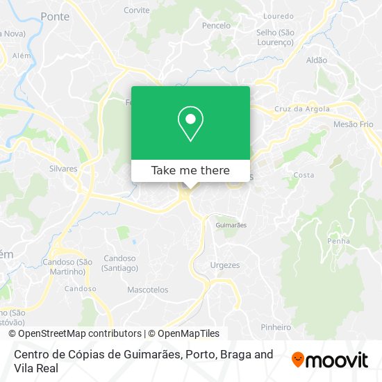 Centro de Cópias de Guimarães mapa