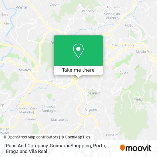 Pans And Company, GuimarãeShopping map