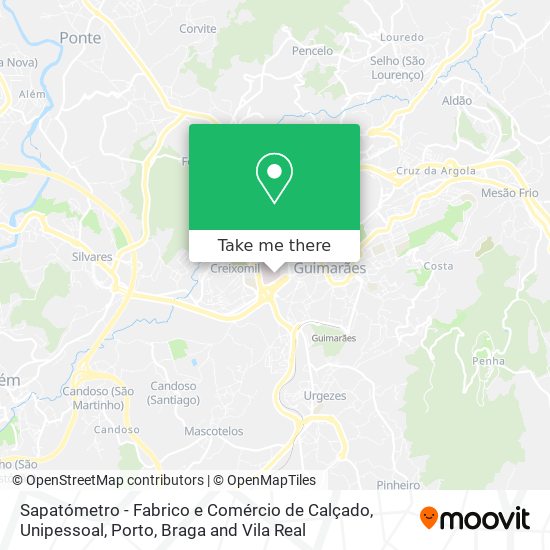 Sapatómetro - Fabrico e Comércio de Calçado, Unipessoal map