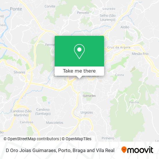 D Oro Joias Guimaraes map