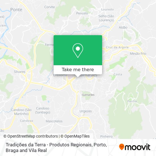 Tradições da Terra - Produtos Regionais map