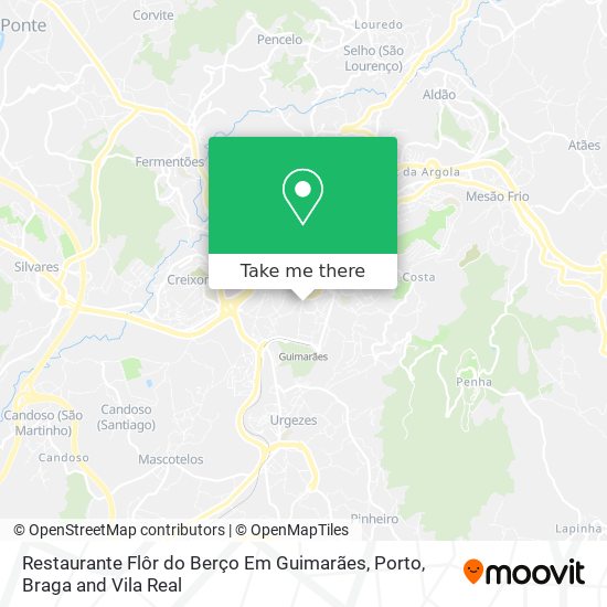 Restaurante Flôr do Berço Em Guimarães map