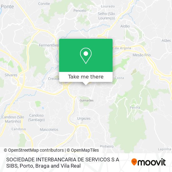 SOCIEDADE INTERBANCARIA DE SERVICOS S A SIBS mapa