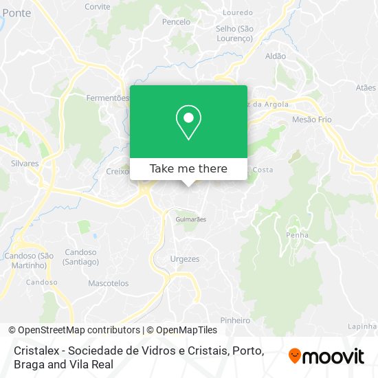 Cristalex - Sociedade de Vidros e Cristais map