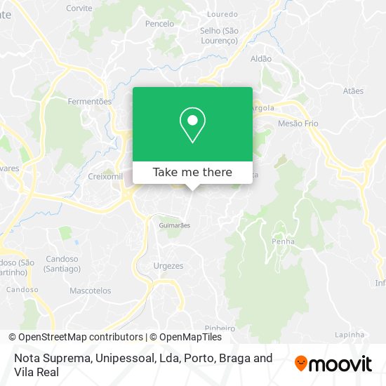 Nota Suprema, Unipessoal, Lda mapa