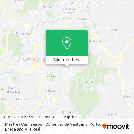 Mestres Camiseiros - Comércio de Vestuário map