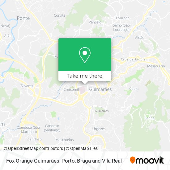 Fox Orange Guimarães map
