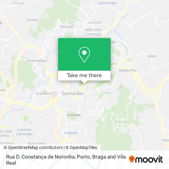 Rua D. Constança de Noronha mapa