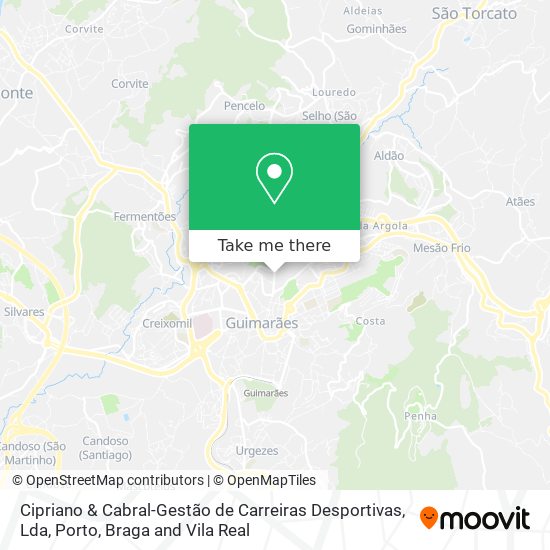 Cipriano & Cabral-Gestão de Carreiras Desportivas, Lda mapa