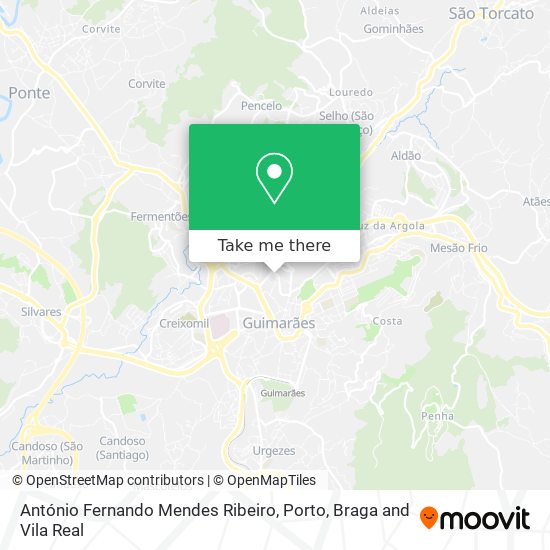 António Fernando Mendes Ribeiro map