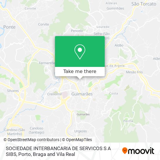 SOCIEDADE INTERBANCARIA DE SERVICOS S A SIBS map