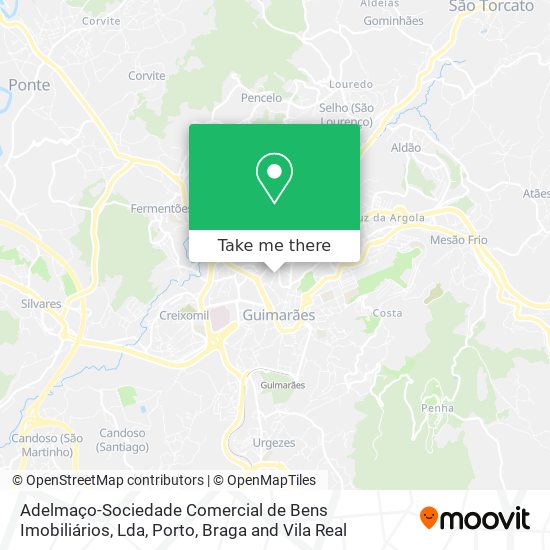 Adelmaço-Sociedade Comercial de Bens Imobiliários, Lda mapa