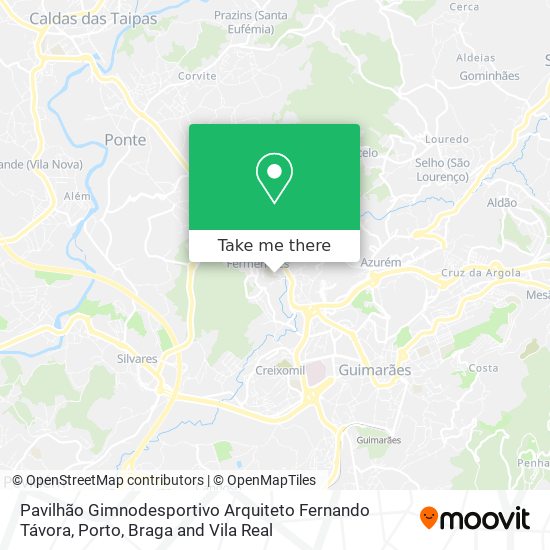 Pavilhão Gimnodesportivo Arquiteto Fernando Távora mapa