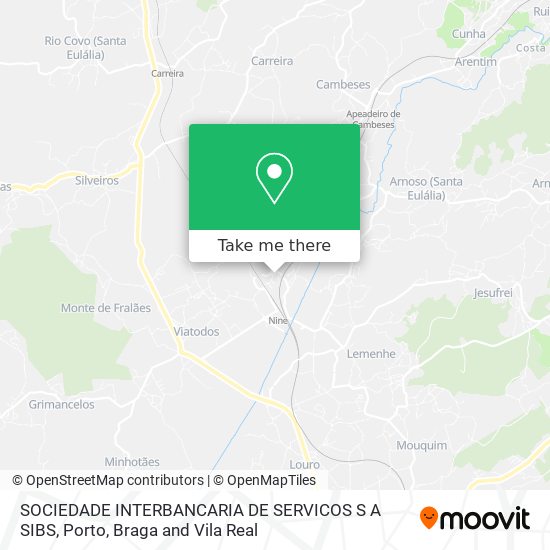 SOCIEDADE INTERBANCARIA DE SERVICOS S A SIBS map