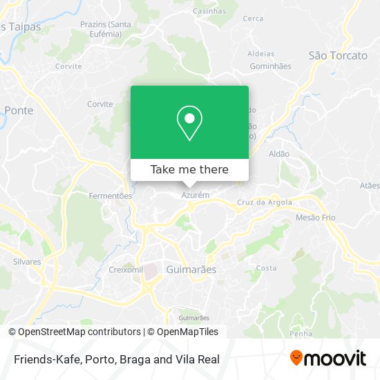 Friends-Kafe mapa