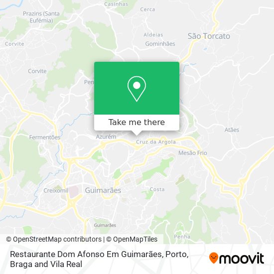 Restaurante Dom Afonso Em Guimarães mapa