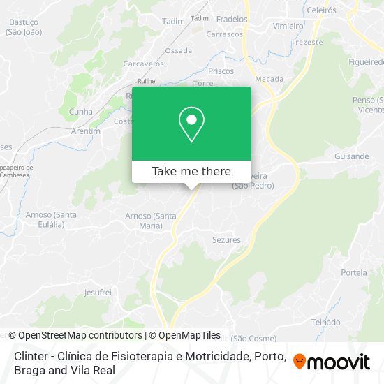 Clinter - Clínica de Fisioterapia e Motricidade mapa