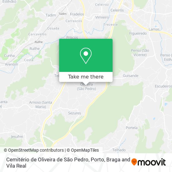 Cemitério de Oliveira de São Pedro map