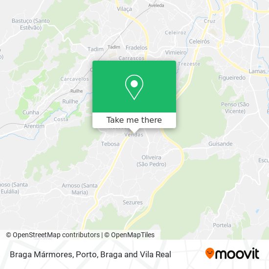 Braga Mármores mapa