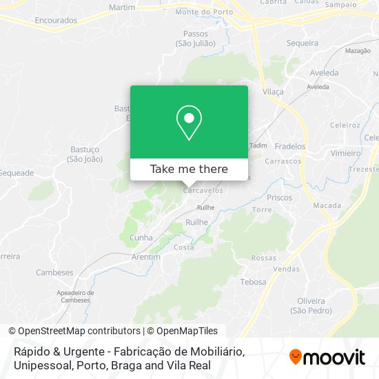 Rápido & Urgente - Fabricação de Mobiliário, Unipessoal map