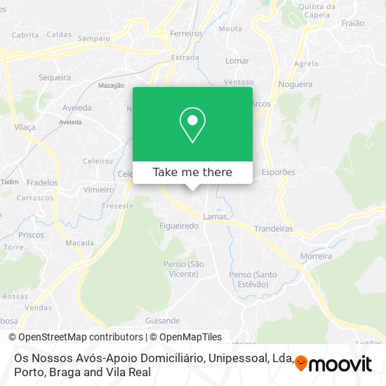 Os Nossos Avós-Apoio Domiciliário, Unipessoal, Lda map