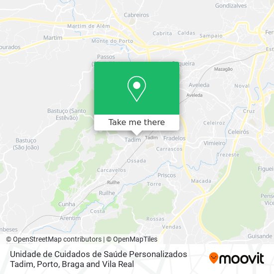 Unidade de Cuidados de Saúde Personalizados Tadim map