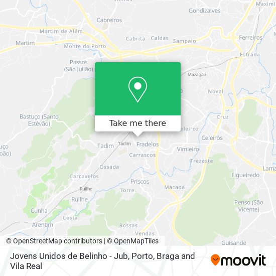 Jovens Unidos de Belinho - Jub map